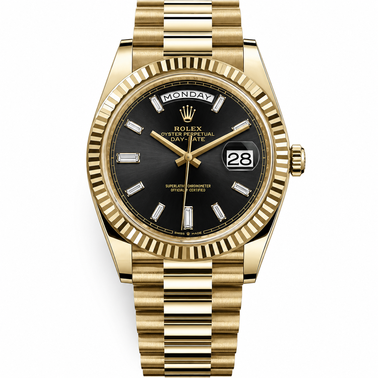 Rolex Watch Gold and Black