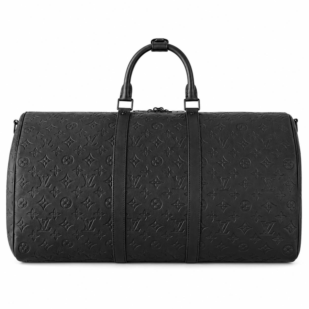 Louis Vuitton Keepall Bandoulière 50 Monogram Duffle Bag Black