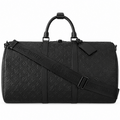Louis Vuitton Keepall Bandoulière 50 Monogram Duffle Bag Black