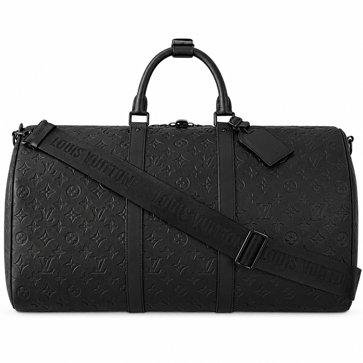 Louis Vuitton Keepall Bandoulière 50 Monogram Duffle Bag Black