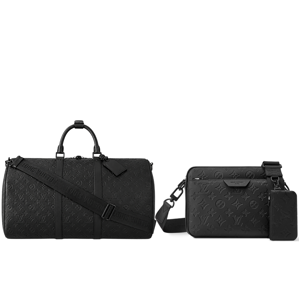 BOGO Free Louis Vuitton Monogram Duffle & Trio Messenger Bag Travel Bundle