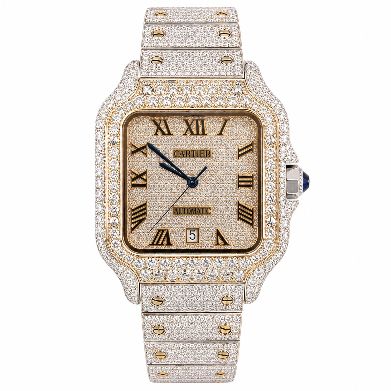 VVS1 Moissanite Cartier Watch