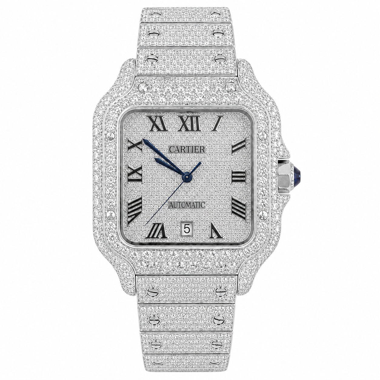 VVS1 Moissanite Cartier Watch